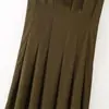 Comercio exterior ropa de mujer verano nueva serie de moda vestido largo con cinturón fruncido decorado con lazo
