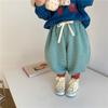 Pantalones bombachos de algodón a rayas para niñas, de otoño, elegantes, elásticos, deportivos, informales, hasta los tobillos, para niños de 23 años