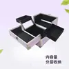 Nueva Caja de Maquillaje Portátil Personalizada al por Mayor con Compartimentos Caja de Almacenamiento de Belleza y Cuidado de la Piel de Tela de PVC