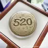 Shuibeike Mesmo Estilo Ouro Puro 999 Bolo de Ouro, Fique Rico Imediatamente, 520 Paz e Alegria Bolo de Ouro, Presente para Namorada Atacado