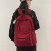 Mochila de Color Sólido 2026 para Hombre, Mochila para Laptop de Gran Capacidad para Mujer, Bolso Escolar Casual Estilo Japonés para Estudiantes de Secundaria, Preparatoria y Universidad