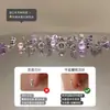 Colección de Pendientes de Hueso del Oído Morado de Ensueño Pendientes de Zirconia Pendientes Planos Espirales de Titanio Médico para el Hélice Pendientes de Hueso del Oído Morados