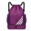 Mochila deportiva para entrenamiento al aire libre, bolsa para baloncesto y fútbol, unisex, adecuada para fitness y natación, gran capacidad, mochila ligera con cordón