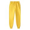 Calças Casuais Masculinas e Femininas de Outono e Inverno Transfronteiriças, Forradas com Fleece, Espessadas, Desejo Quente, Esportivas, Cor Sólida, Calças de Moletom