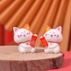 Paisaje en Miniatura Creativo Lindo Gato de la Suerte Figura Decoración DIY Accesorios Escritorio de Oficina Mini Adornos