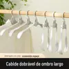 Cabide Dobrável de Ombro Largo para Roupas Cabideiro para Secar Roupas Casa Escola Dormitório Cabide Portátil para Roupas Cabide Dobrável de Plástico