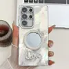 Adecuado para Funda de Teléfono Samsung S25 Ultra, iPhone 17 con Película para Lente, A36 Espejo Estéreo Letra Galvanizado, A56