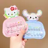 Uñas para Año Nuevo Infantil Pegatinas de Uñas para Nochevieja de Niñas Pegatinas de Uñas Sanrio Arte de Uñas Pegatinas para Dedos Kuromi Lindas para Nochevieja