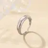 Anel de Prata Esterlina S925 Yuebao Jewelry Estilo Igual de Celebridade da Internet Anel Simples Empilhável Toque de Luxo Leve Anel para Dedo Indicador Dropshipping
