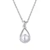 Joyería Transfronteriza Plata de Ley S925 Cuentas de Concha Collar de Perlas Accesorios Diseño para Mujer Collar Colgante de Plata Lujo Accesible Nicho