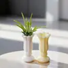 Nuevo jarrón de paisaje en miniatura estilo francés vintage para casa de muñecas DIY, decoración de muebles creativos, adorno de escritorio mini