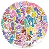 50 adesivos de grafite de urso de desenho animado para geladeira, celular, copo de água, adesivos decorativos, adesivos à prova d'água para caderno criativo