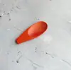 Cuchara pequeña de madera estilo japonés con mango corto, cuchara de postre de madera, cuchara para hojas de té, cuchara de madera compacta y simple de color sólido, cuchara mini para leche en polvo