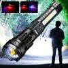 Lanterna de Alta Intensidade Modelo Novo Transfronteiriça para Uso Externo, Iluminação de Longo Alcance Multifuncional, Luz de Trabalho a Laser Branca, Luz Lateral com Múltiplas Fontes de Luz