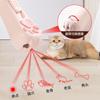 Puntero láser para gatos mascotas con garra de gato, juguete para gatos con patrón intercambiable, recargable por USB