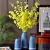 Novo Estilo Chinês Retro Estilo Americano Moderno Vaso de Cerâmica Flor Ware Kapok Três Peças Decoração Para Casa Ornamentos Artesanato