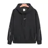 Sudadera de Marca de Moda Transfronteriza Conjunto Nk Primavera y Otoño Estilo Americano Sudadera con Capucha Holgada Colaboración Nocta Tira Reflectante Ropa Nocturna