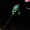 Horquilla Antigua de Imitación de Sándalo de Alta Calidad Broche Elegante para el Cabello Borla de Madera Accesorios para el Cabello Paso a Paso Hanfu Cheongsam