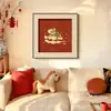 Pintura Decorativa Atrae-Dinero para Sala de Estar, Arte de Pared para Comedor de Año Nuevo, Pintura de Mesa para Entrada de Dormitorio de Gama Alta