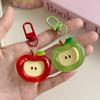 Hebilla de color K26 Llavero de la Gran Manzana Delicioso Dulce Lindo Colgante de Dibujos Animados Joyería para Pareja Nueva Boudoir de Mujer