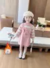 Suéter con Falda Kuromi para Niñas con Terciopelo Plus Nuevo Estilo Infantil 2025 Vestido para Bebé Niña Otoño e Invierno Vestido de Princesa