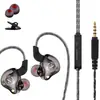 Auriculares de Monitorización Dedicados para Transmisión en Vivo Cableados con Micrófono Tarjeta de Sonido de Computadora Portátil Auriculares In-Ear con Subwoofer para Teléfono Móvil