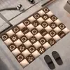 Alfombra de Barro Diatómico para Piso Alfombrilla de Baño Absorbente para Pies Felpudo de Entrada Patrón Personalizable Lavable