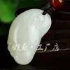 Colgante de jade Hetian contento Changle colgante para hombre y mujer Colgante de jade de pies pequeños al por mayor enviar cuerda