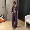 Conjunto de Moda Casual Esportivo de Alta Qualidade, Tendência Nova Primavera e Outono 2026, Redutor de Idade, Estiloso, Forrado com Lã, Completo para Mulheres