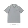 Camisa Polo de Manga Corta para Hombre 2026 Verano Nuevo Casual Versátil Camiseta Estampada con Cuello de Solapa Corte Ajustado Ins Top