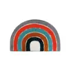Tapete Simples de Veludo para Chão de Banheiro Casa Banho Dopamina Arco-Íris Absorvente de Água Antiderrapante à Prova de Salpicos Fabricante