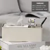 Caja de almacenamiento de pañuelos de cuero para habitación de negocios, caja de pañuelos con sello dorado de hotel, caja de almacenamiento de pañuelos de cuero para habitación de negocios