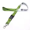 Lanyard de certificado de poliéster al por mayor de fábrica, lanyard de teléfono móvil dos en uno, lanyard para llaves u cuenco, logo impreso DIY