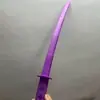 Espada telescópica luminosa, cuchillo de plástico de simulación común, cuchillo samurái, cuchillo de impresión 3D con efecto de gravedad, juguete descompresor retráctil.