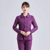 Traje de enfermera de manga corta y manga larga, traje dividido, morado, para quirófano, departamento de urgencias, uniforme de trabajo hospitalario, ropa de trabajo médica