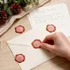 Adesivo de lacre de cera bordô cintilante Série de Natal convite de envelope decoração de garrafa de vinho adesivo de vedação
