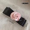 Accesorios para el Cabello con Lazo de Rosa Rosa Pasador Rosa Pinza de Primavera Rosa Cordón para el Cabello Flor Rosa de Satín Pinza Lateral Pinza para el Cabello Femenina