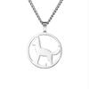 Collar de cachorro para mujer, colgante de perro vigilante de acero inoxidable, joyería linda de moda, regalo de cumpleaños para amantes de las mascotas