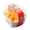 Caja para Pastel de Mousse en Capas, Vaso de Salvado de Trigo, Caja de Postre de Moda, Caja para Yogur de Frutas y Leche de Soya, Vaso Cuadrado Desechable