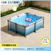Piscina de Estructura Bestway para Uso en Casa, Piscina Inflable sin Bomba para Niños, Estanque Plegable Familiar de Peces, Piscina de Estructura para Exteriores