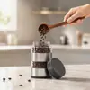 Directo de fábrica, almacenamiento doméstico transfronterizo, recipiente sellado de acero inoxidable de múltiples capas para granos de café para exteriores
