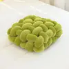 Almohada Trenzada Estilo Crema Cojín para Sofá Sala de Estar Almohada para Siesta Almohada de Espalda Curativa