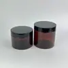 Directo de fábrica 83 dientes 250ml frasco PET marrón botella de plástico blanco transparente negro botella de crema frasco para mascarilla