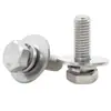 Acero Inoxidable 304 Hexagonal Externo Almohadilla Plana Ampliada Tornillos de Tres Combinaciones Gb9074.17 Juego de Tornillos con Arandela Grande M4M5M6