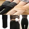 Leggings gruesos enormes con forro polar de 500 g para mujer, artefacto de pierna desnuda, negro, Joker, talla grande, unidos, otoño e invierno, color carne