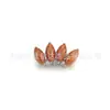Pendientes de Titanio F136 Piedra Natural Ágata Marqués Clavos para Hélice de Oreja Rosca Aleación de Titanio G23 Joyería para Piercing Clavos para Cabeza Labio