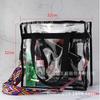 Bolsa Feminina PVC Transparente Bolsa Transversal Bolsa de Ombro Casual Ins Alça de Ombro Ajustável Bolsa de Mão Portátil