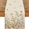 Popular Bandera de Mesa de Otoño para Acción de Gracias de Amazon Enano Calabaza Impresa Material de Lino Decoración de Mesa de Otoño Mantel
