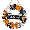 Placa de Madeira de Gato Engraçado para Halloween Transfronteiriça Estilo Americano Abóbora Gato Preto Decoração Atmosfera Festiva Artesanato