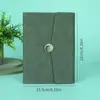 Nuevo Modelo de Cuaderno de PU con Impresión de Logo, Cubierta Plegable con Hebilla, Bloc de Notas de Negocios A5, Diario Manuscrito, Cuaderno de Hojas Sueltas